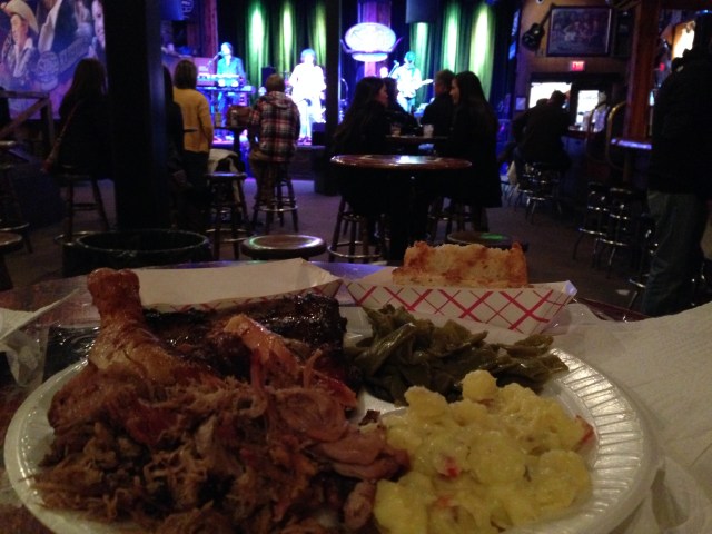 Eating Jack's at the Stage