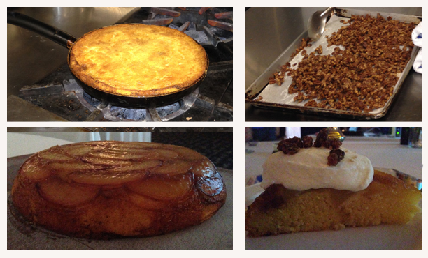 Really loved that we used fresh seasonal peaches. the sugared pecans were phenomenal. 