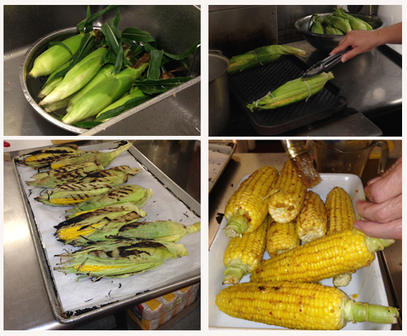 Grilled and finished in the oven. 