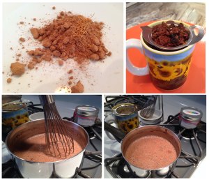 hot chocoloate tea process